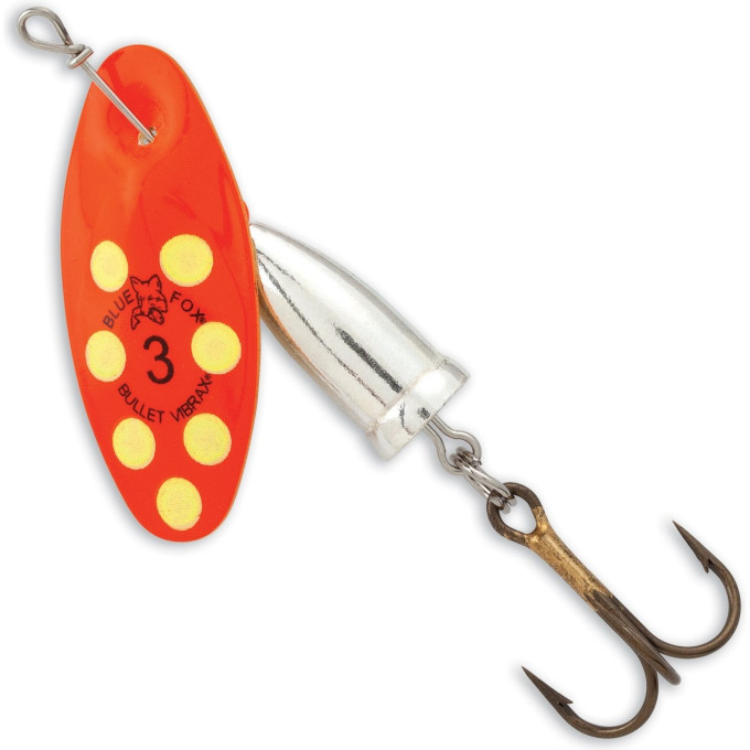 Вращающаяся блесна BLUE FOX Vibrax Bullet 25 г VB6-FRY, цвет FRY